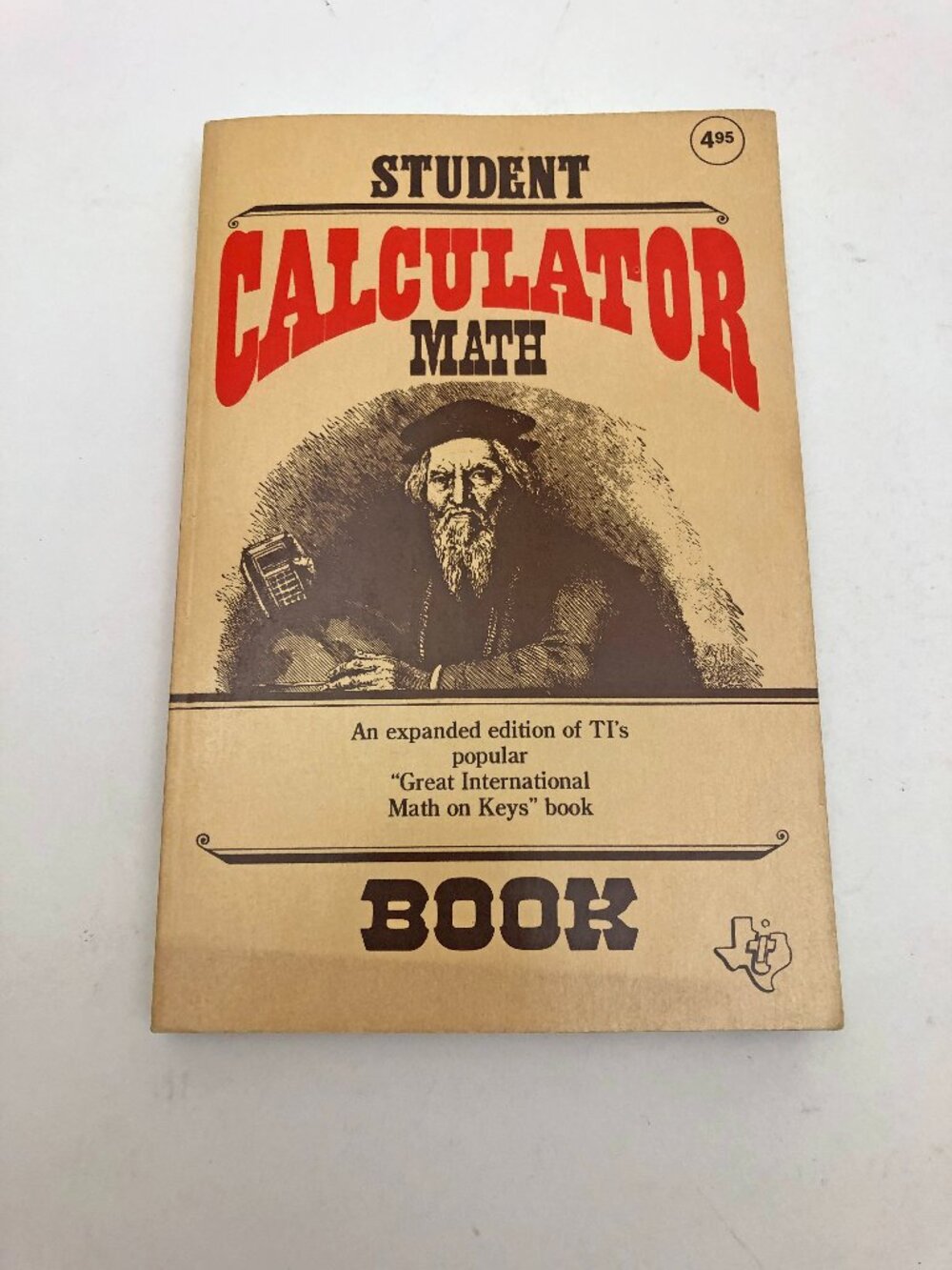 Student Calculator Math Book TI-35 Scientific Calculator Texas Instruments 1980